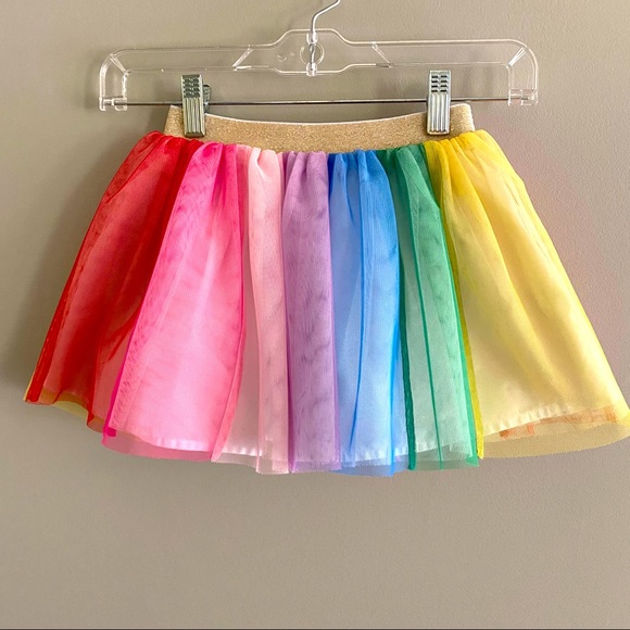 Hanna Andersson Other - 🌈 Hanna Andersson rainbow tutu tulle skirt EUC